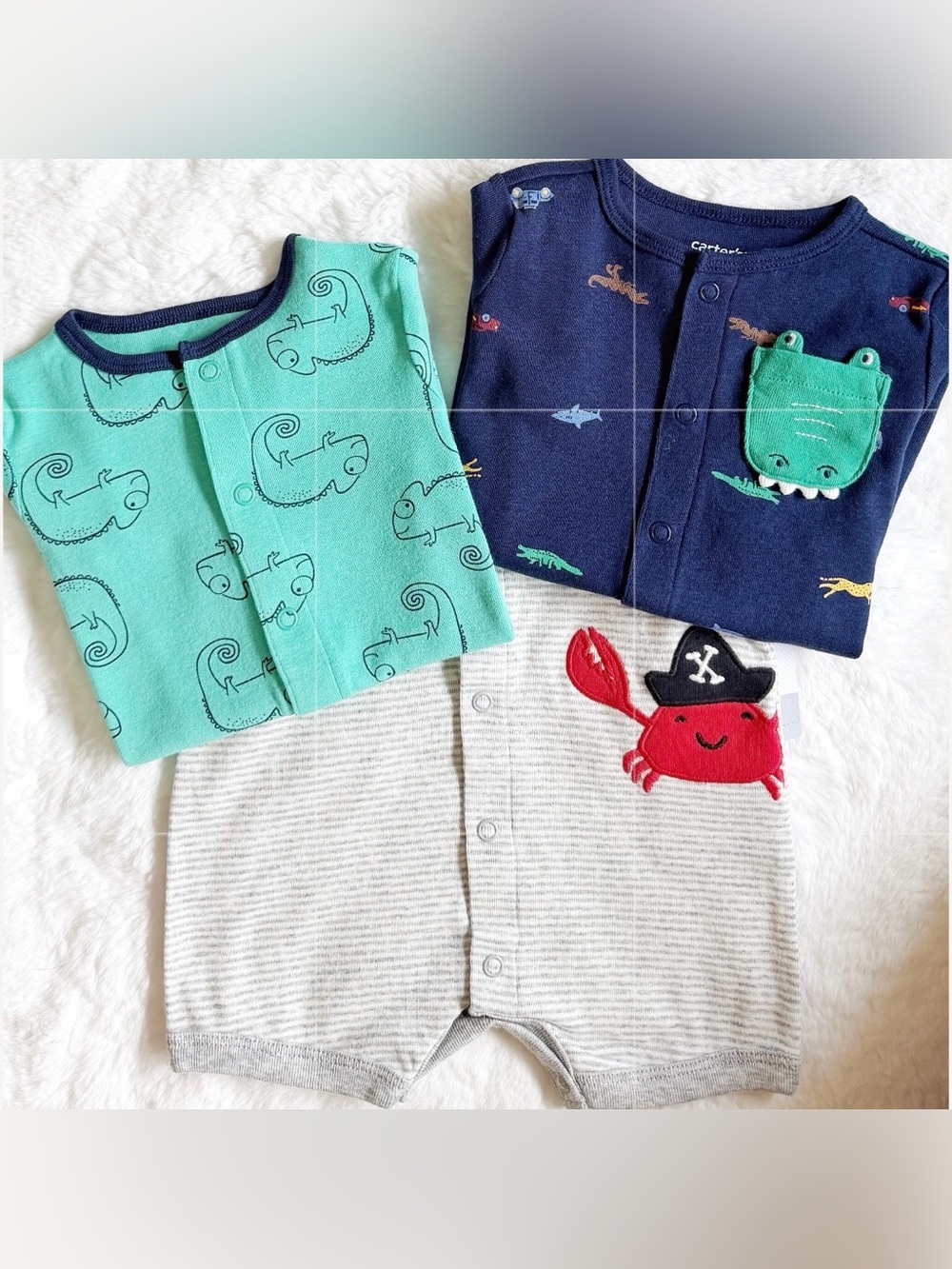 Carter’s Baby Boys Short Sleeve  One Pieces